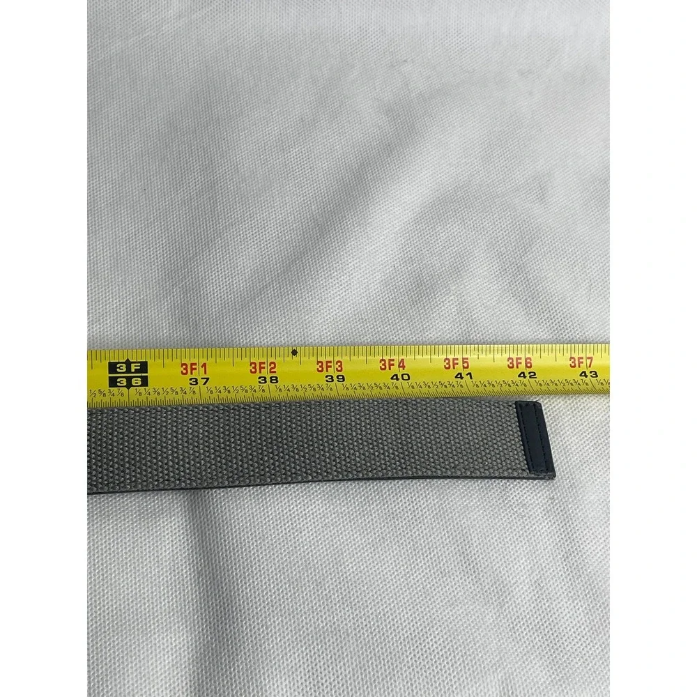 Slidebelts Canvas Leather Back No Hole Ratchet Belt Size Large 34